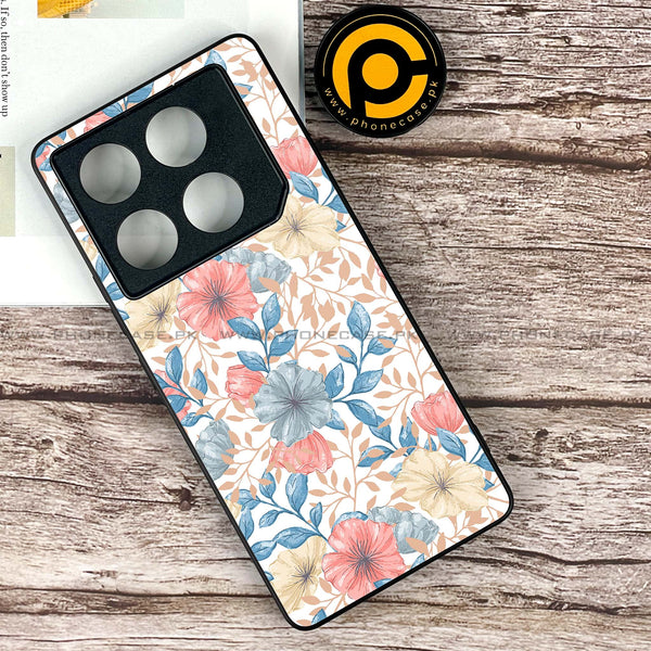 Infinix GT 20 Pro - Seamless Flower -  Premium Printed Metal soft Bumper shock Proof Case