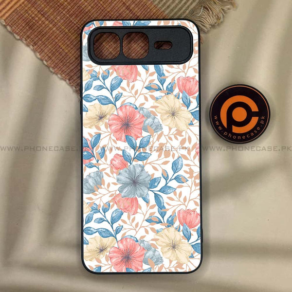 Infinix Smart 10 Plus - Seamless Flower - Premium Metal Printed soft Bumper shock Proof Case