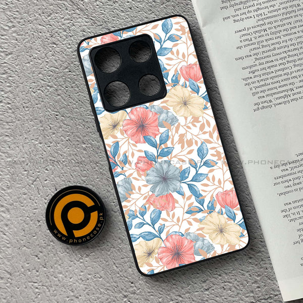Infinix Note 30 Pro - Seamless Flower - Premium Metal Printed soft Bumper shock Proof Case CS-44794