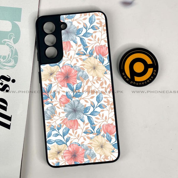 Samsung Galaxy S21 - Seamless Flower - Premium Printed Metal Case