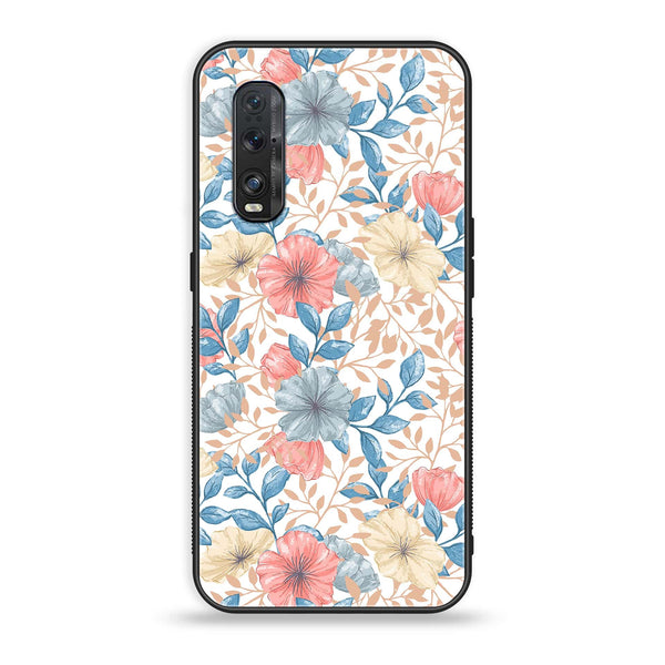 Oppo Find X2 - Seamless Flower -  Premium Printed Metal soft Bumper shock Proof Case