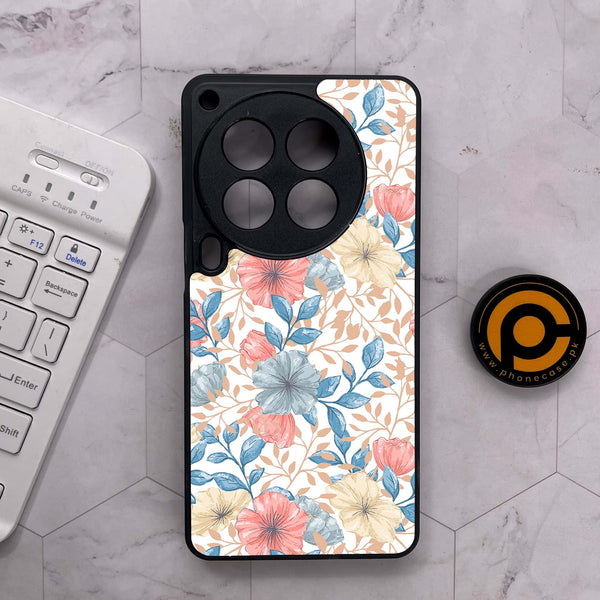 Tecno Camon 30 Premier - Seamless Flower - Premium Metal Printed soft Bumper shock Proof Case