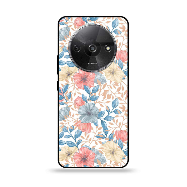 Xiaomi Redmi A3 - Seamless Flower -  Premium Printed Metal soft Bumper shock Proof Case