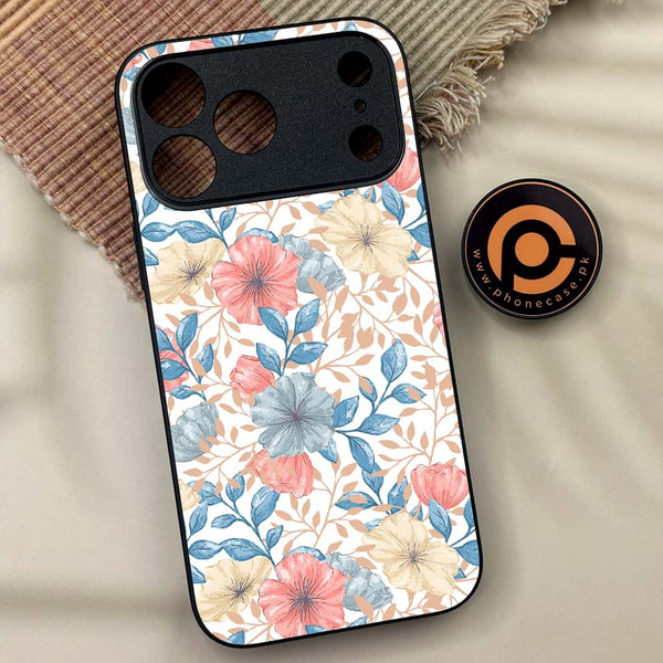 iPhone 17 Pro Max - Seamless Flower - Premium Metal Printed soft Bumper shock Proof Case