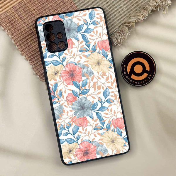 Samsung Galaxy A71 - Seamless Flower - Premium Metal Printed soft Bumper shock Proof Case