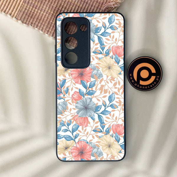 Oppo A5 2025 - Seamless Flower - Premium Metal Printed soft Bumper shock Proof Case CS-51635