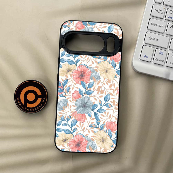 Google Pixel 10 Pro  - Seamless Flower- Premium Metal Printed soft Bumper Shock Proof Case