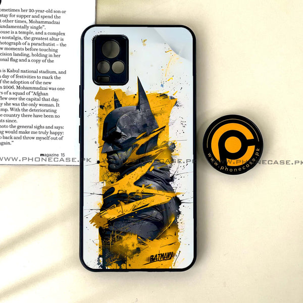 Vivo V20 - Shattered Heroics- Premium Printed Glass soft Bumper Shock Proof Case
