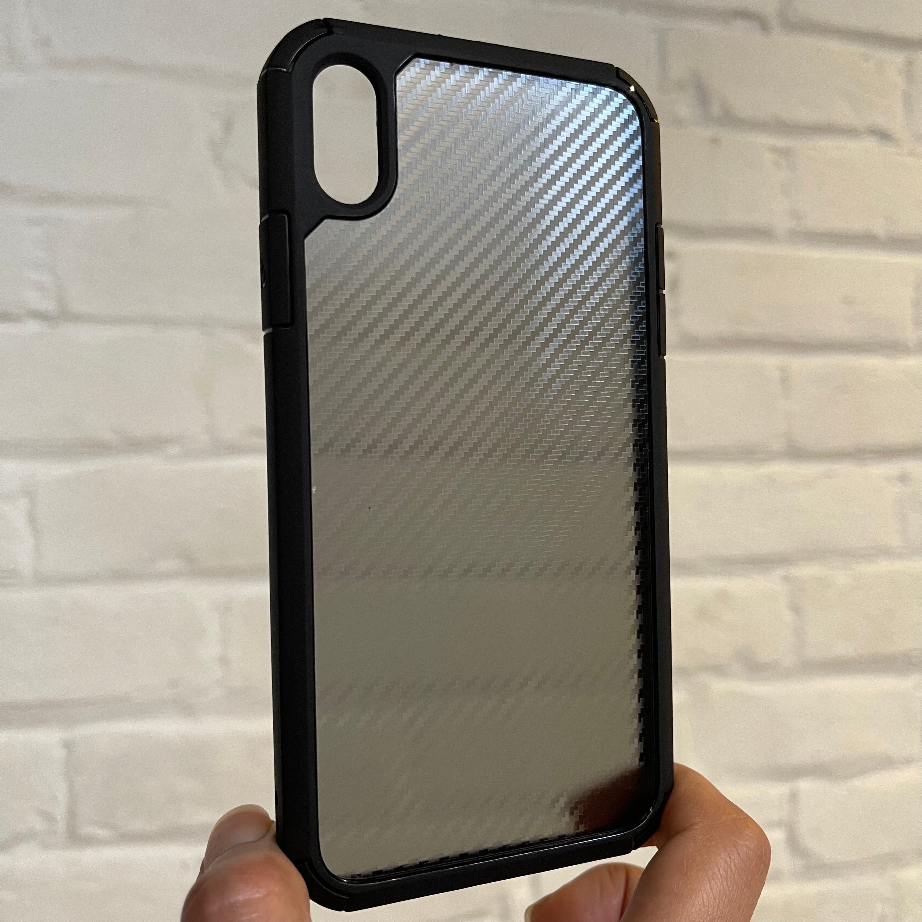 iPhone XS Carbon Fiber Air Series Shock Proof Bumper Case