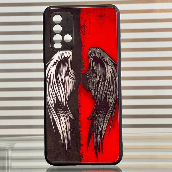 Xiaomi Redmi Note 9 4G Angel Wings Series Glass Case CS-2612