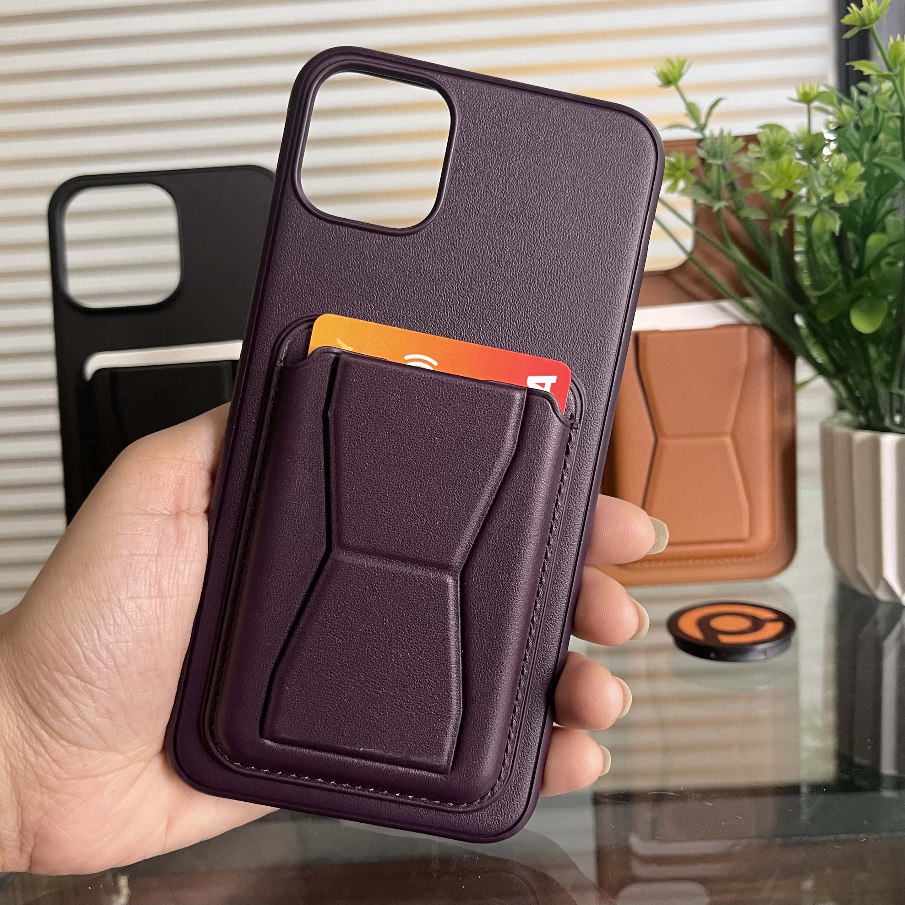 iPhone 11 Pro Max RockGuard Branded Leather Wallet Case with Stand Function