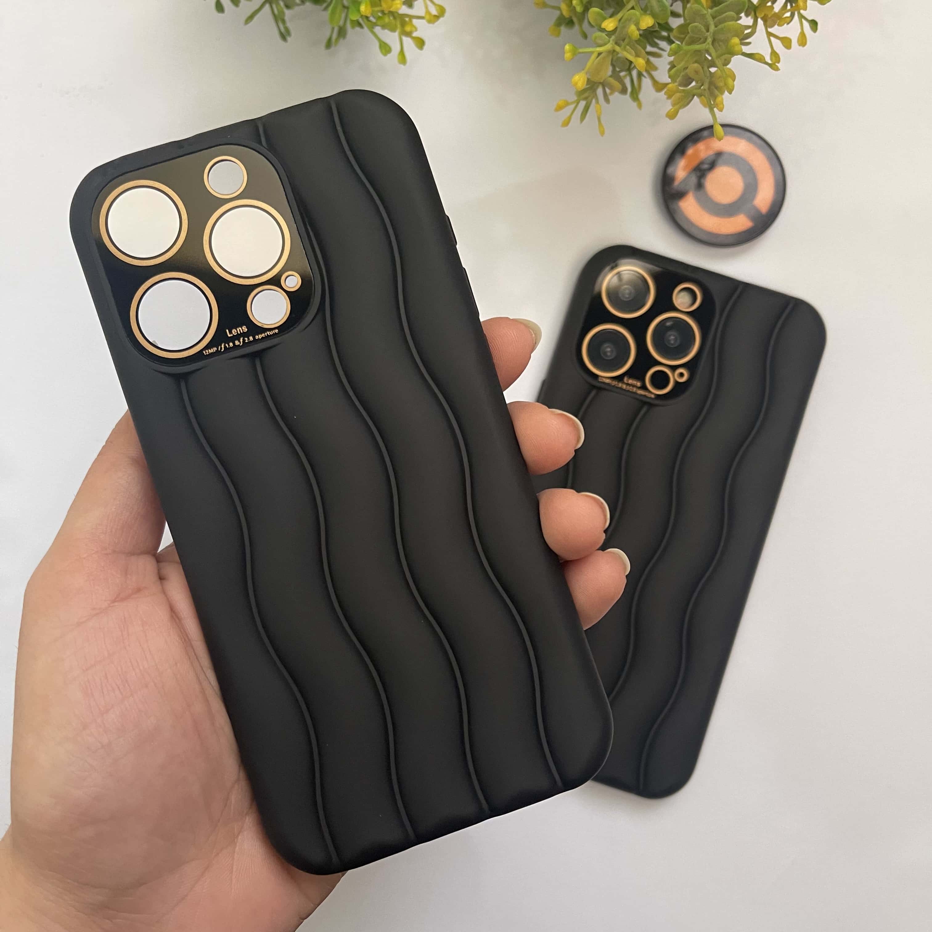 iPhone 13 Pro Curl shape V 2.0 case with Built-in Lens Protection