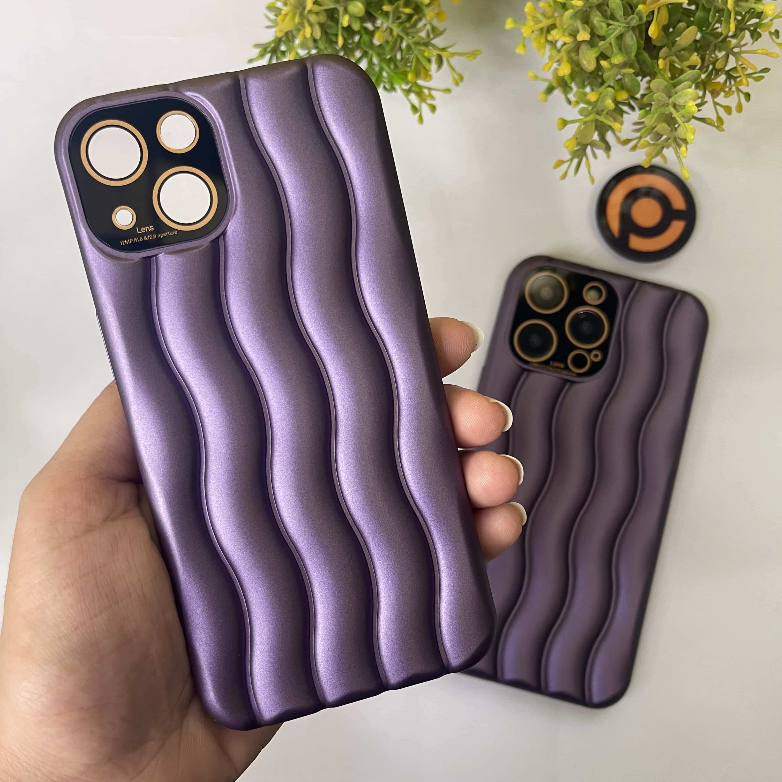 iPhone 14 Curl shape V 2.0 case with Built-in Lens Protection