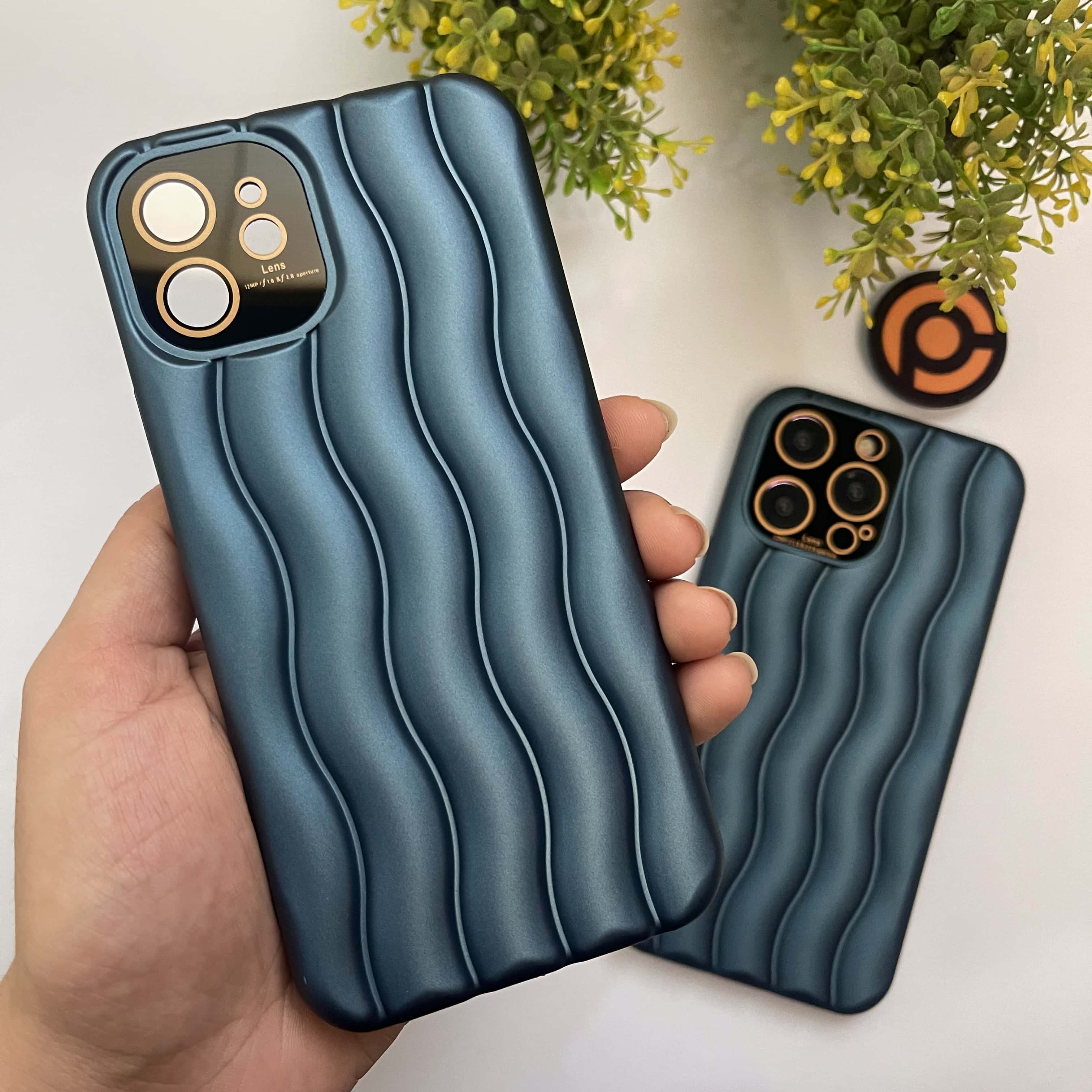 iPhone 12 Curl shape V 2.0 case with Built-in Lens Protection