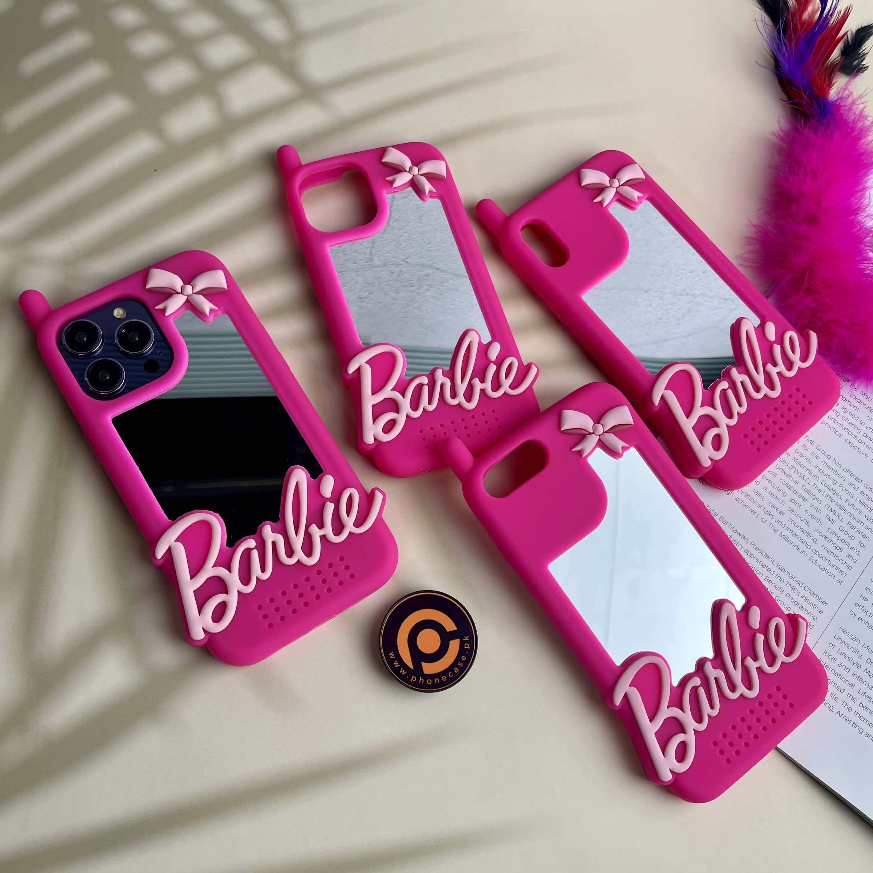 iPhone all Models Barbie Silicone Mirror 3D Case
