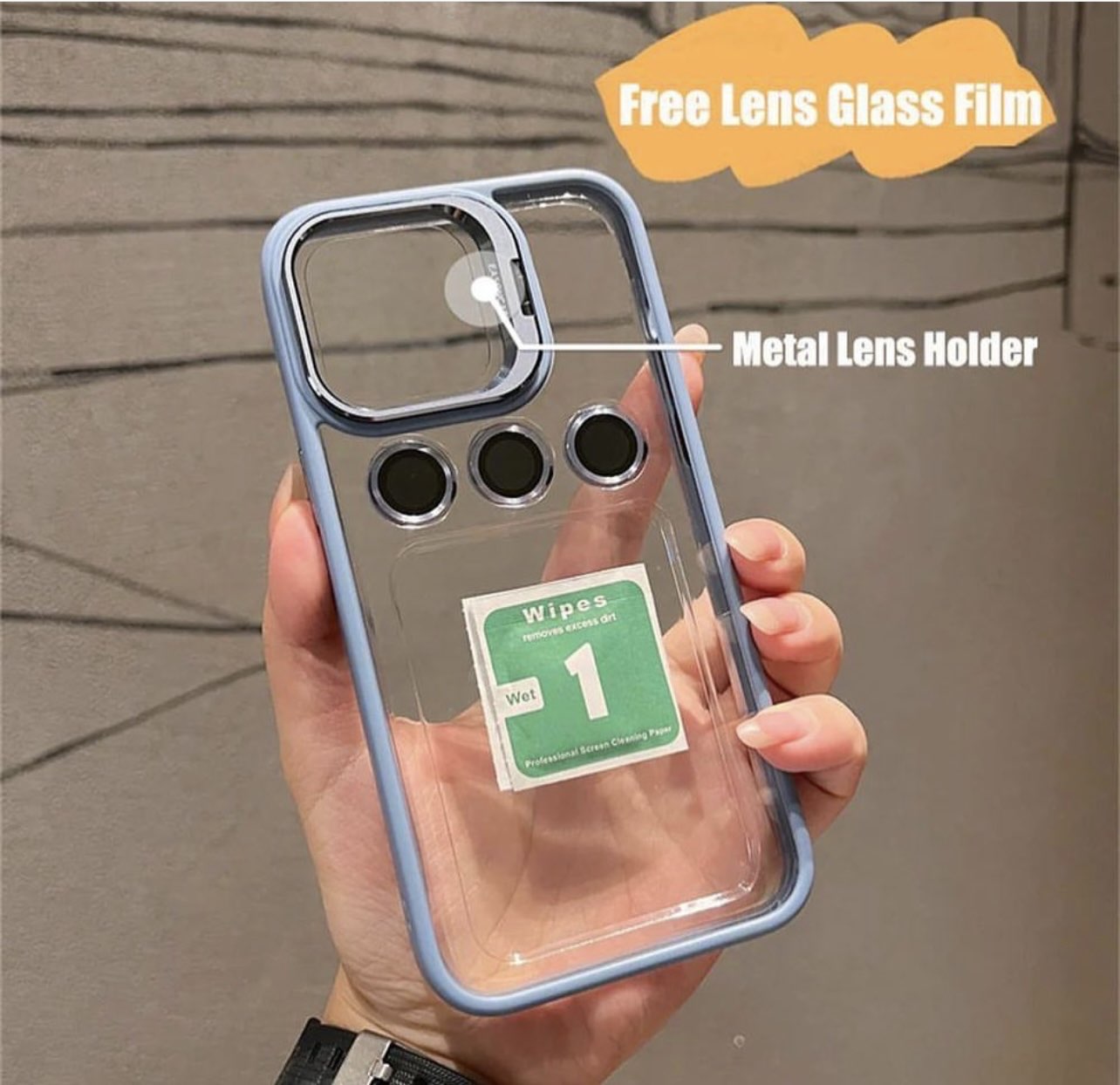 iPhone 13 Pro Lens Holder case with Extra Metal Lens kit