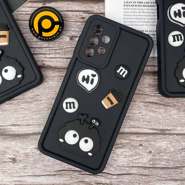 Galaxy A53 Cute 3D Briquette m&m icons Liquid silicon Case