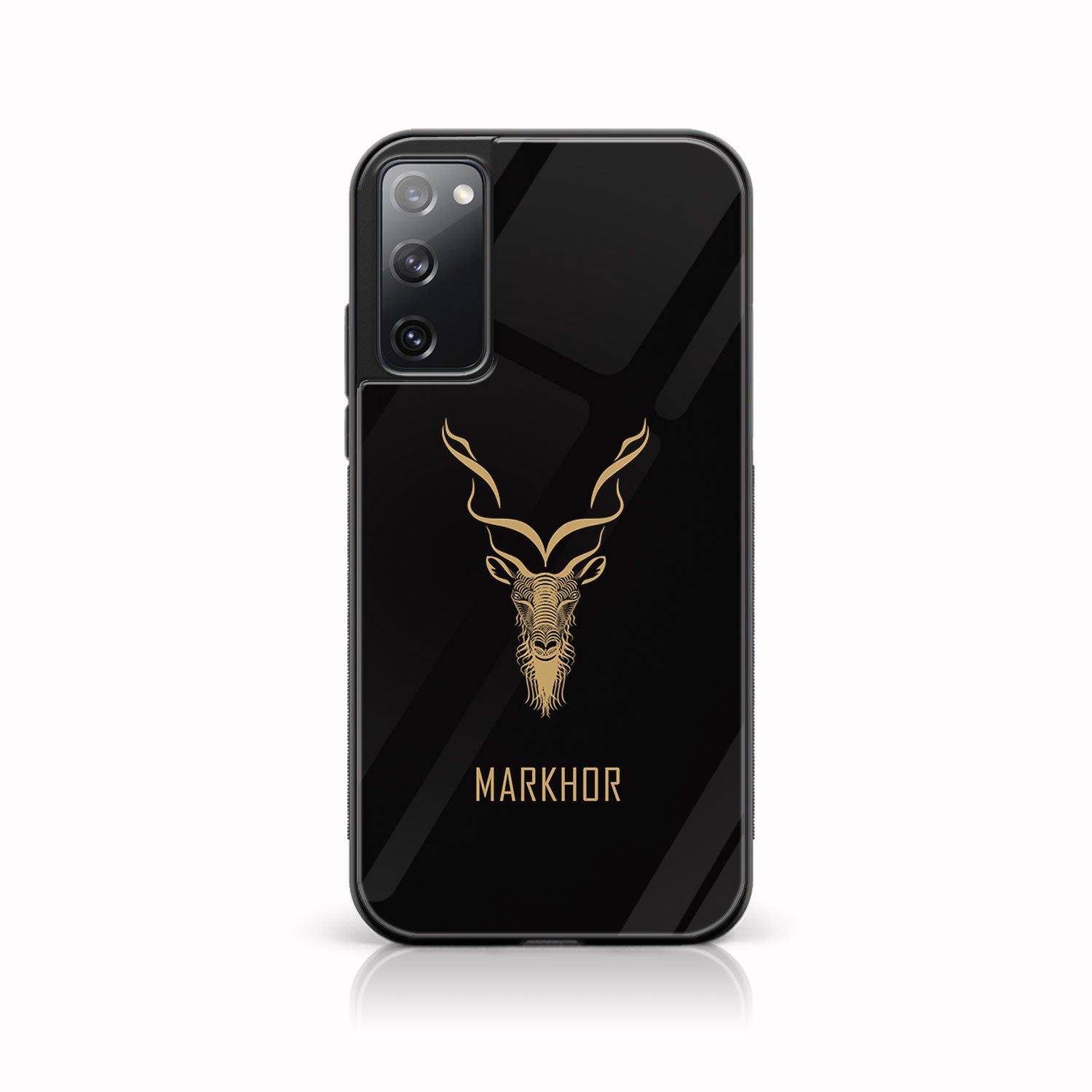 Galaxy S20 FE - Markhor Series - Premium Printed Glass soft Bumper shock Proof Case