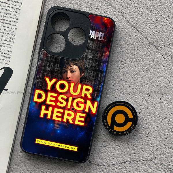 Tecno Spark 10C - Customize your own - Premium Metal Printed soft Bumper shock Proof Case