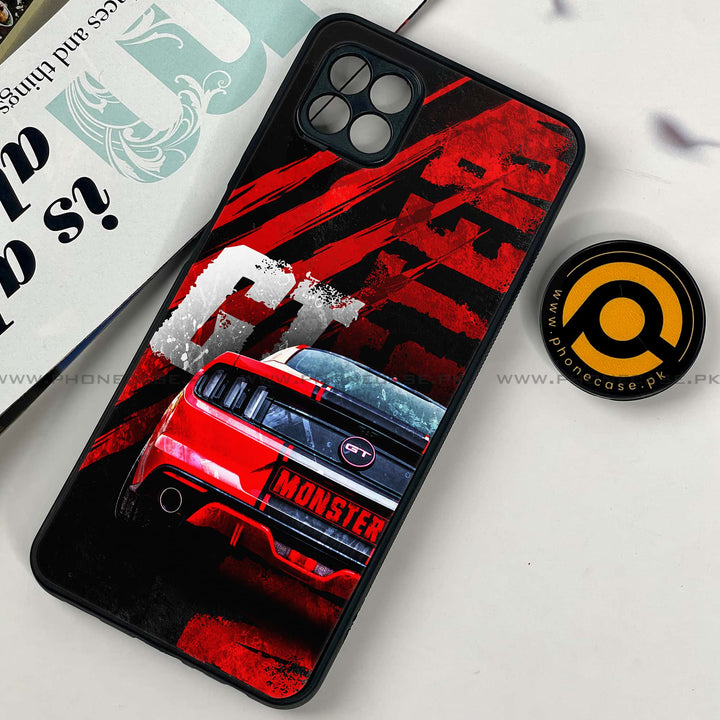 Samsung Galaxy A22 5G - Speed Shift Racing Car - Premium Printed Metal soft Bumper shock Proof Case