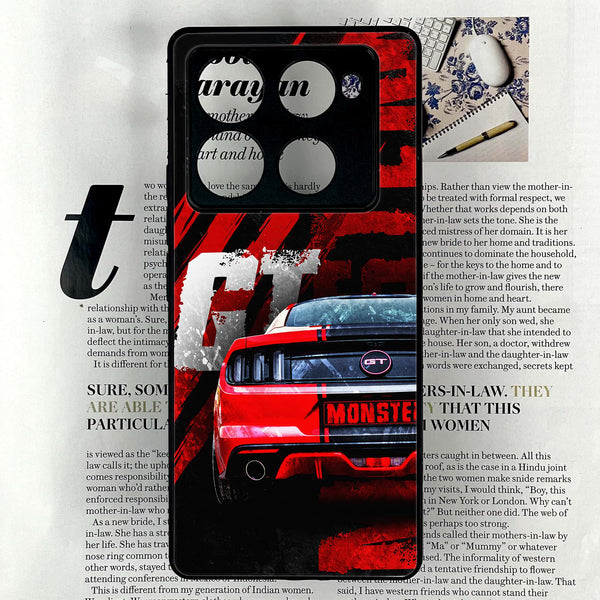 Infinix Note 40 Pro Plus - Speed Shift Racing Car - Premium Metal Printed soft Bumper shock Proof Case