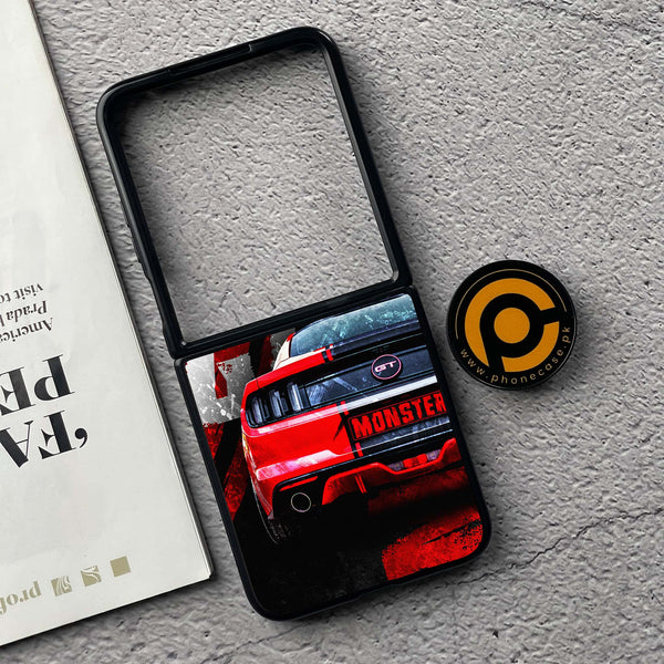 Xiaomi Mix Flip - Speed Shift Racing Car - Premium Metal  Printed soft Bumper shock Proof Case