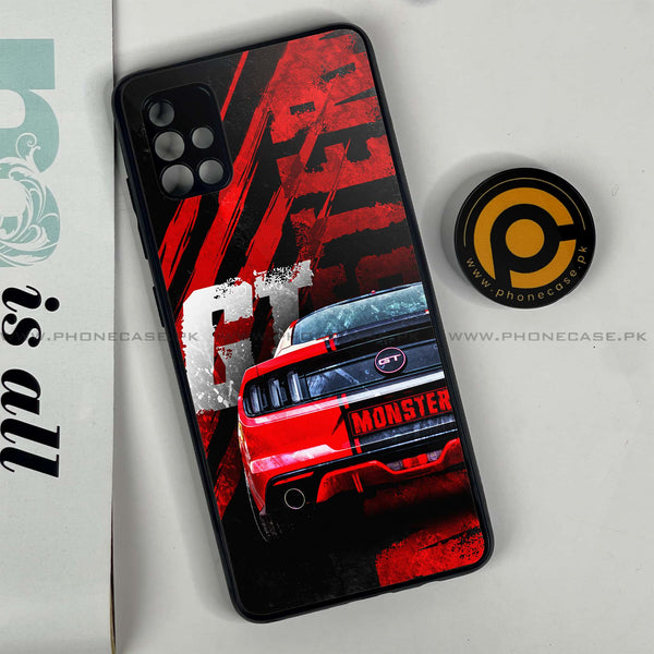 Samsung Galaxy A51 - Speed Shift Racing Car - Premium Printed Glass soft Bumper Shock Proof Case