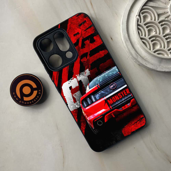Oppo Reno 14 5G - Speed Shift Racing Car - Premium Metal Printed soft Bumper shock Proof Case