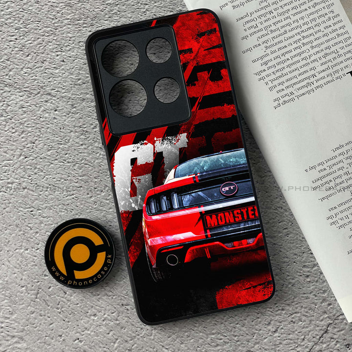 Infinix Note 30 - Speed Shift Racing Car - Premium Printed Glass soft Bumper shock Proof Case