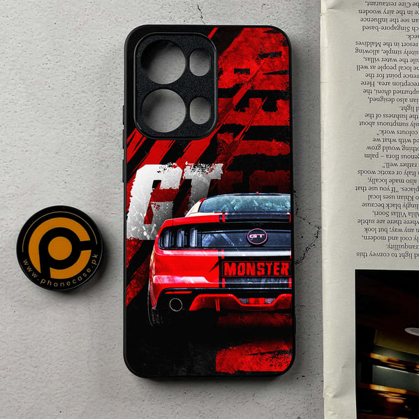 Oppo Reno 13 Pro - Speed Shift Racing Car - Premium Metal Printed Soft Bumper Shockproof Case