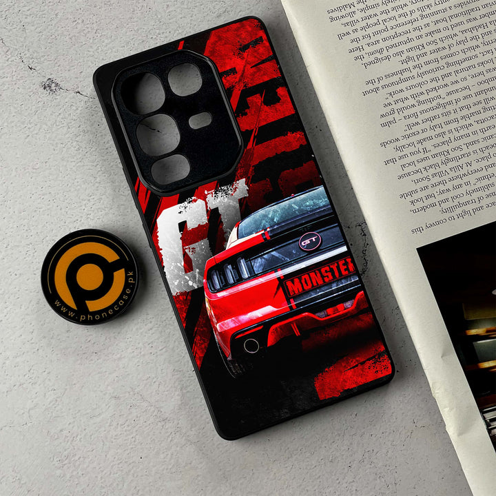 Infinix Note 50 - Speed Shift Racing Car - Premium Metal Printed Soft Bumper Shockproof Case