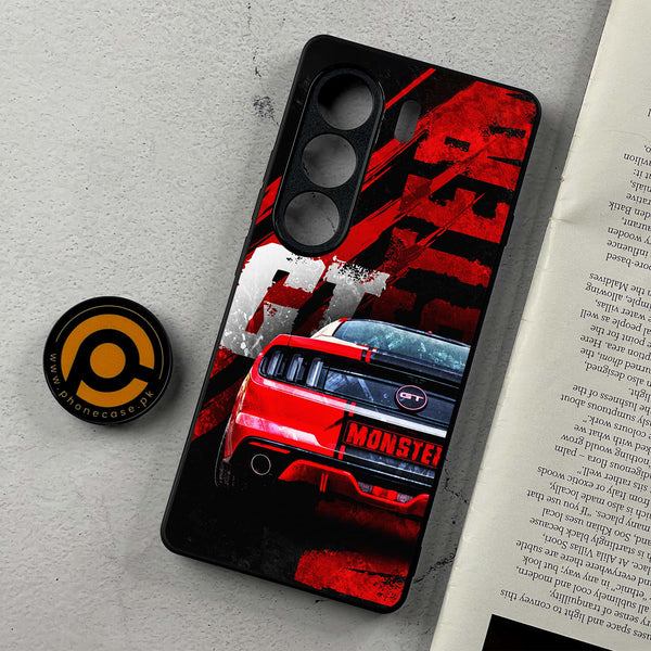 Tecno Camon 40 - Speed Shift Racing Car - Premium Metal Printed Soft Bumper Shockproof Case