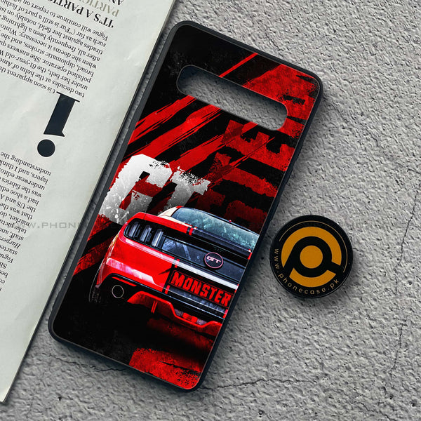 Samsung Galaxy S10 5G - Speed Shift Racing Car - Premium Printed Glass soft Bumper Shock Proof Case