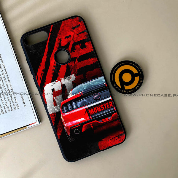 HUAWEI Y7 PRIME (2018) - Speed Shift Racing Car - Premium Printed Glass soft Bumper Shock Proof Case