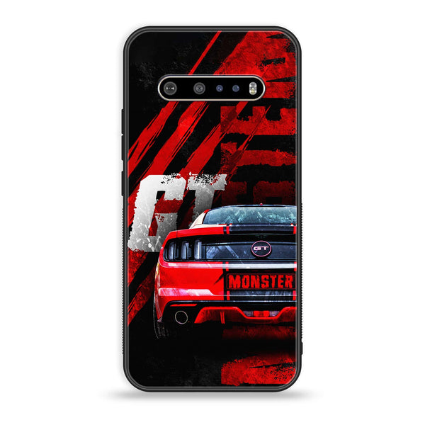 LG V60 - Speed Shift - Premium Printed Glass soft Bumper Shock Proof Case