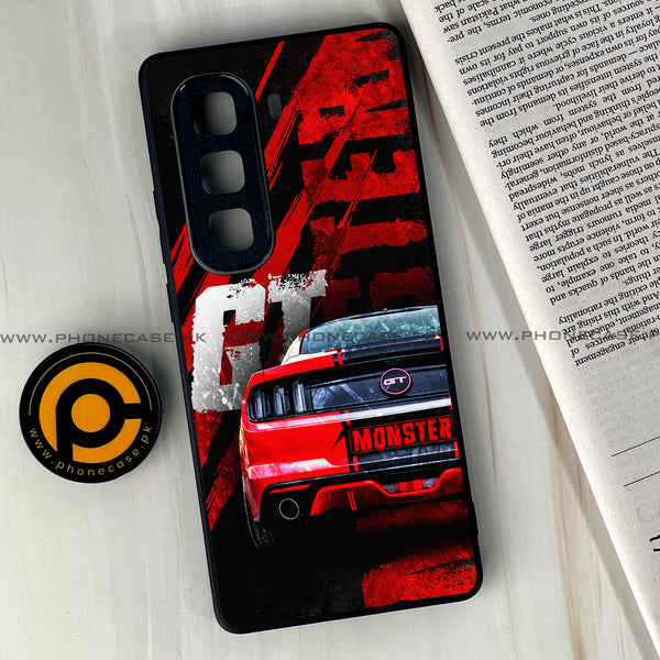 Infinix Hot 50 Pro Plus - Speed Shift - Premium Printed Glass soft Bumper Shock Proof Case