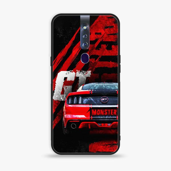 Oppo F11 Pro - Speed Shift - Premium Printed Glass soft Bumper shock Proof Case