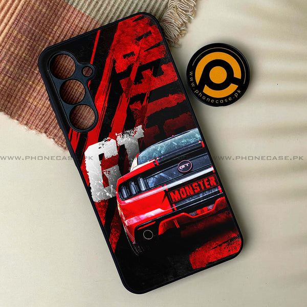 Samsung Galaxy A55 5G - Speed Shift Racing Car - Premium Metal Printed soft Bumper shock Proof Case CS-40818