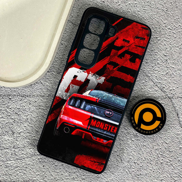 Infinix Hot 50 4G - Speed Shift Racing Car - Premium Metal Printed soft Bumper shock Proof Case  CS-41221