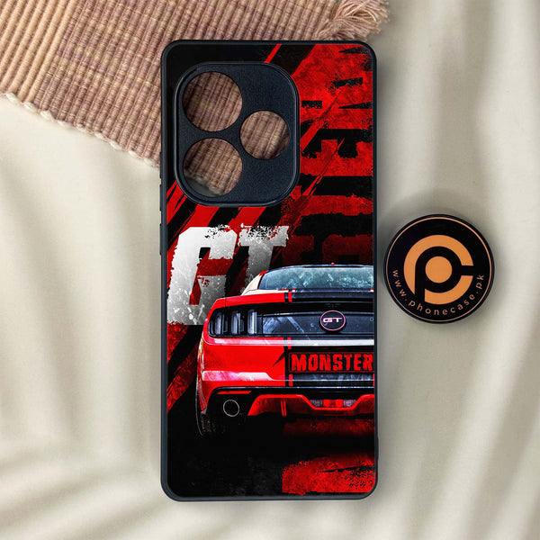 Realme GT 6 - Speed Shift Racing Car - Premium Metal Printed soft Bumper shock Proof Case
