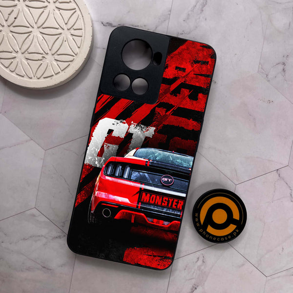OnePlus 10R - Speed Shift Racing Car - Premium Metal Printed soft Bumper shock Proof Case
