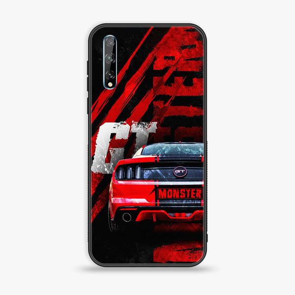 Huawei Y8p - Speed Shift Racing Car - Premium Printed Glass soft Bumper Shock Proof Case