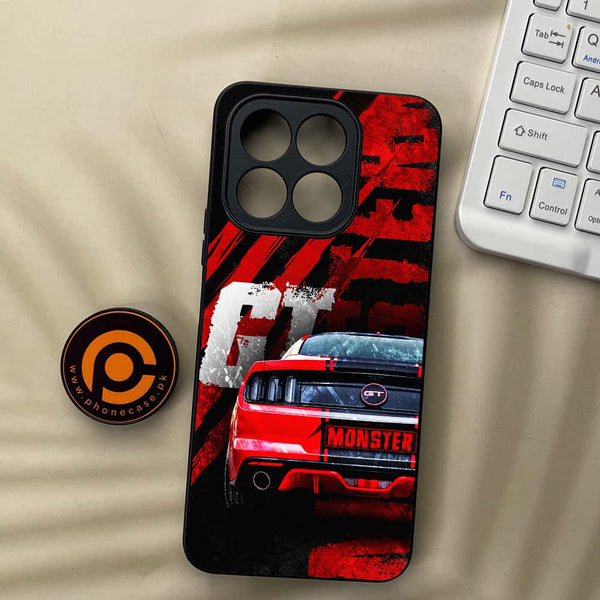 Honor X7c - Speed Shift Racing Car - Premium Metal Printed soft Bumper shock Proof Case