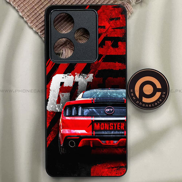 Realme GT 7T - Speed Shift Racing Car - Premium Metal Printed soft Bumper shock Proof Case