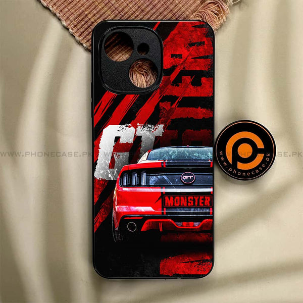Tecno Spark 40C - Speed Shift Racing Car - Premium Metal Printed soft Bumper shock Proof Case