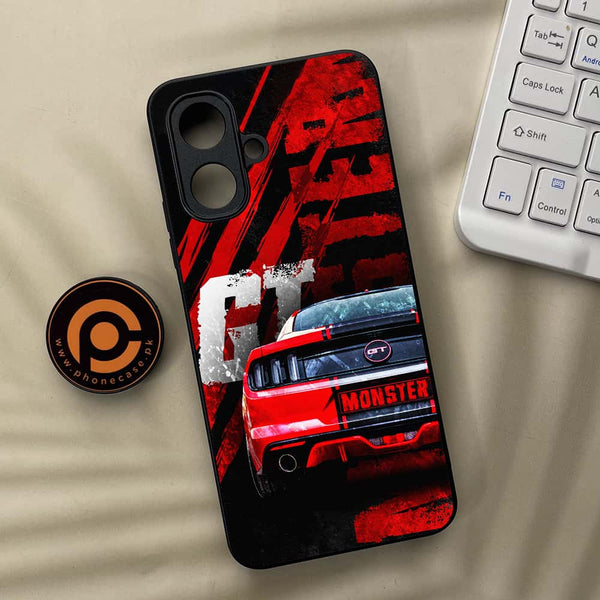 Tecno Spark Go 2 - Speed Shift Racing Car - Premium Metal Printed soft Bumper Shock Proof Case