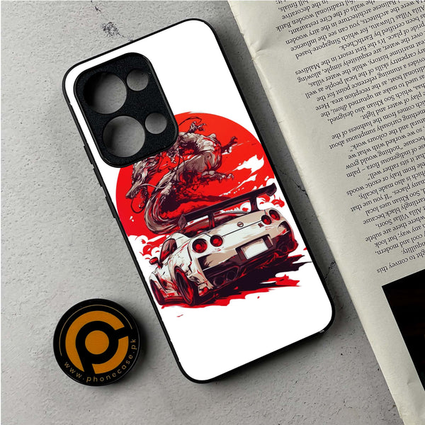 Oppo Reno 13 - Speed and Fury - Premium Metal Printed Soft Bumper Shockproof Case