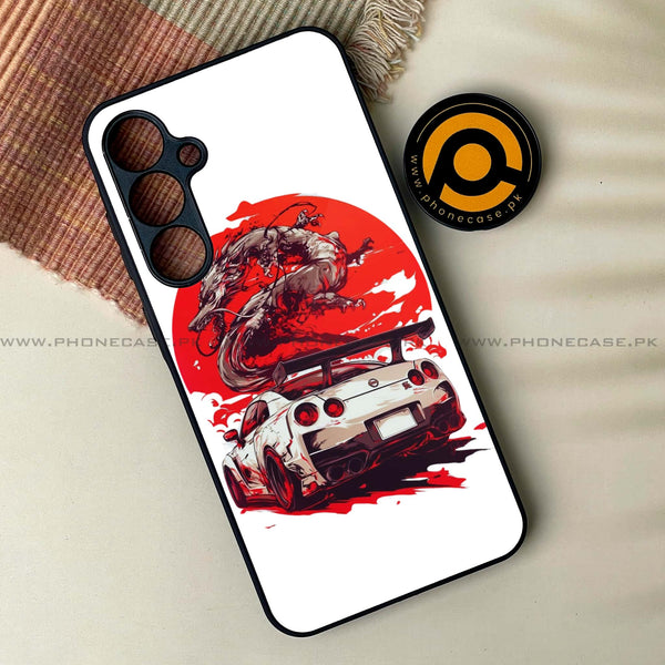 Samsung Galaxy A54 -  Speed and Fury - Premium Printed Glass soft Bumper Shock Proof Case CS-50118