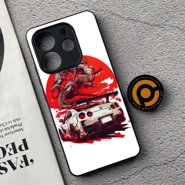 Xiaomi Redmi Note 14 - Speed and Fury - Premium Printed Glass soft Bumper Shock Proof Case