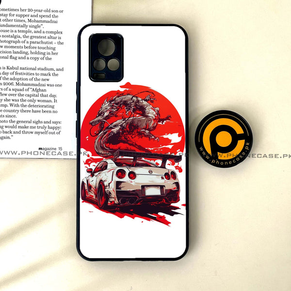 Vivo V20 - Speed and Fury - Premium Printed Glass soft Bumper Shock Proof Case